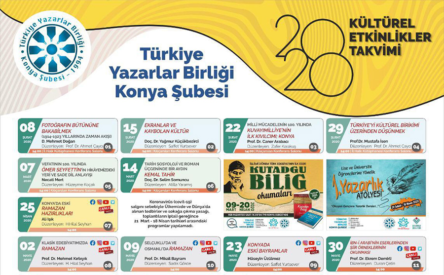 türkiye yazarlar birliği konya şubesi