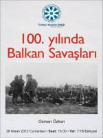 TYB KONYA'DA BU HAFTA BALKAN SAVAŞLARI KONUŞULACAK