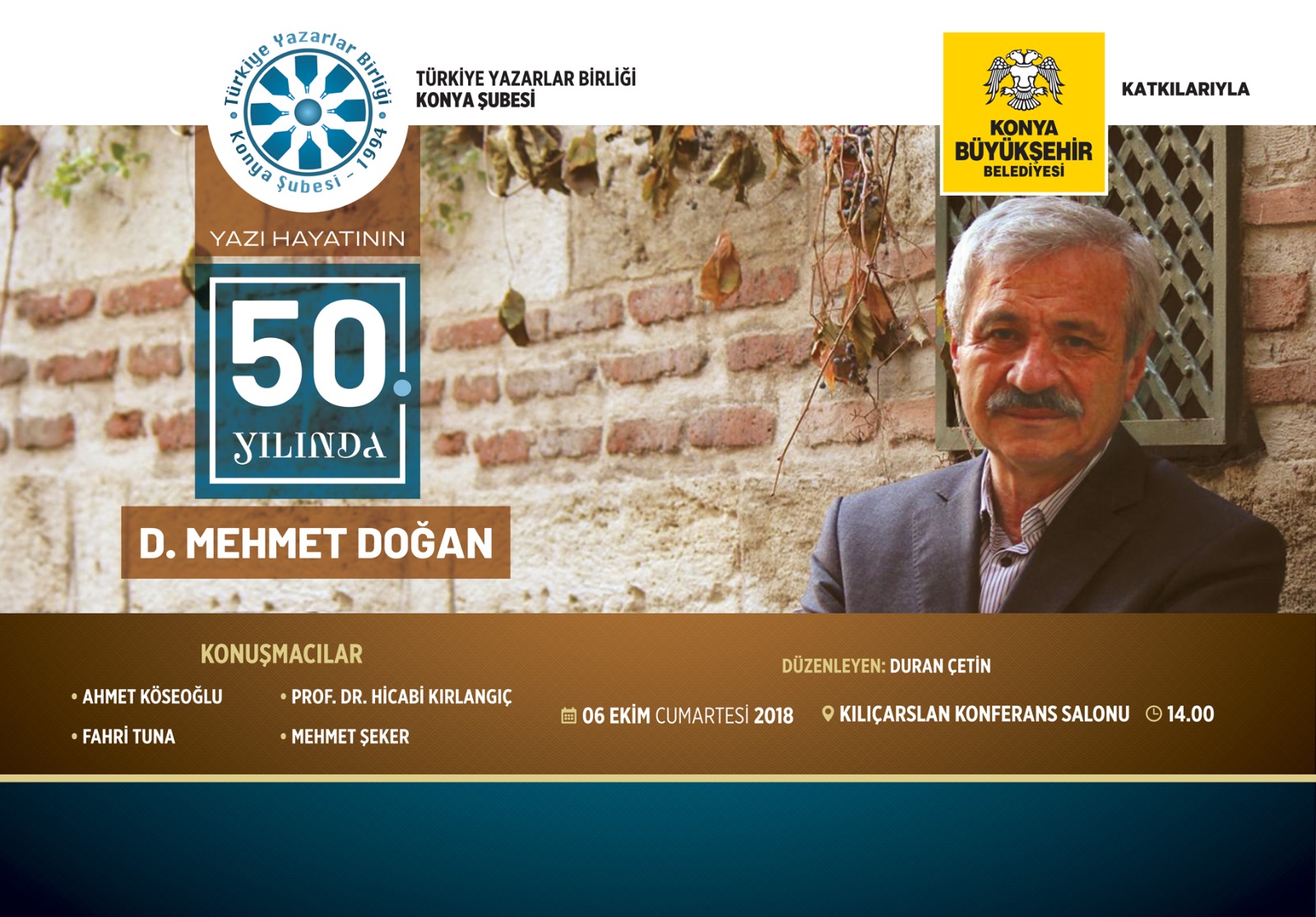 Yazı Hayatının 50. Yılında D. Mehmet Doğan