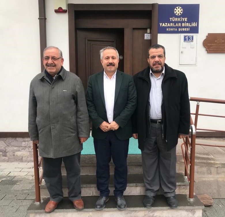 Hayra Hizmet Vakfından Türkiye Yazarlar Birliği Konya Şubesi'ne tebrik ziyareti