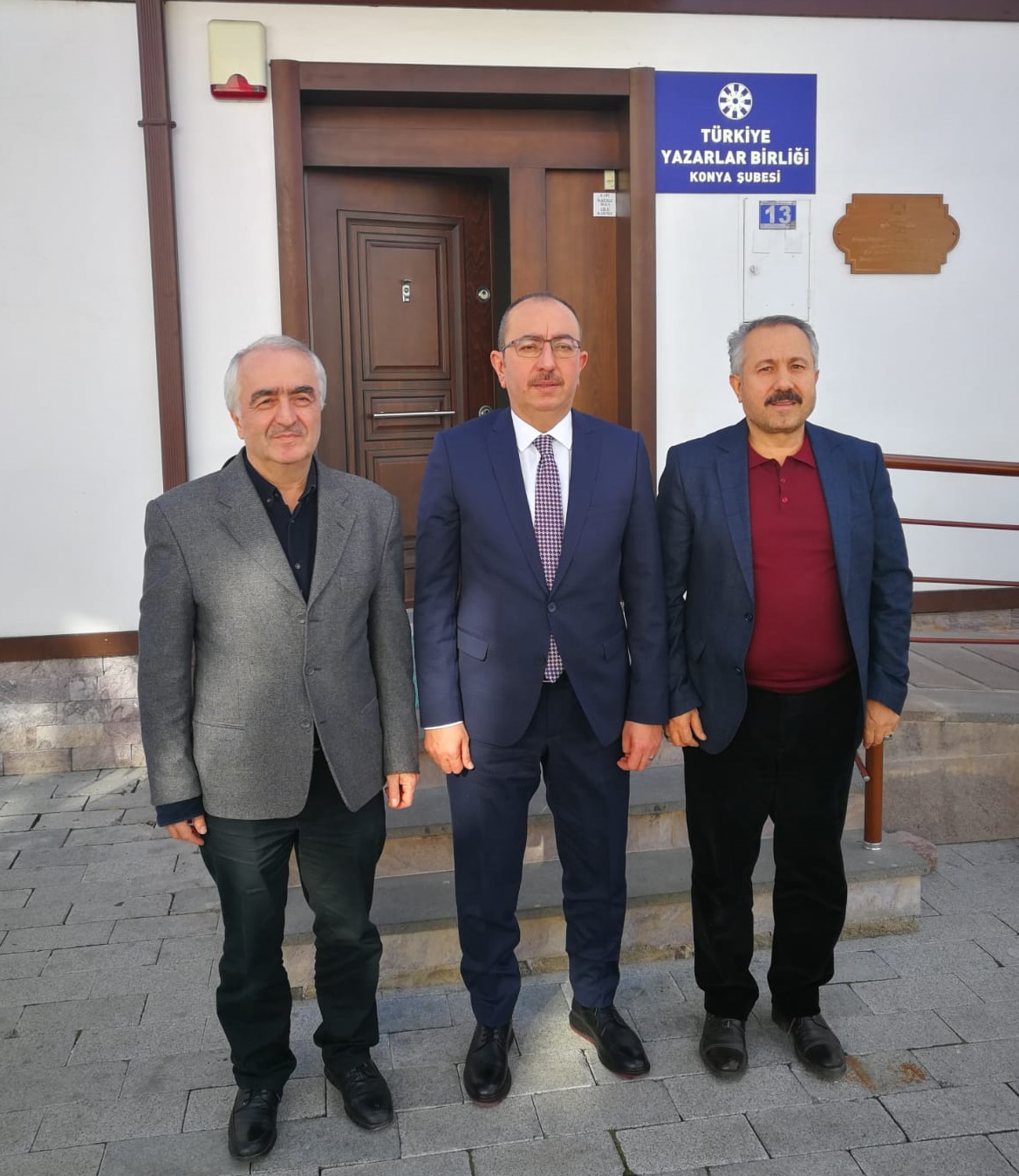 Meram Belediye Başkanı Mustafa Kavuş'tan Türkiye Yazarlar Birliği Konya Şubesi'ne Tebrik Ziyareti