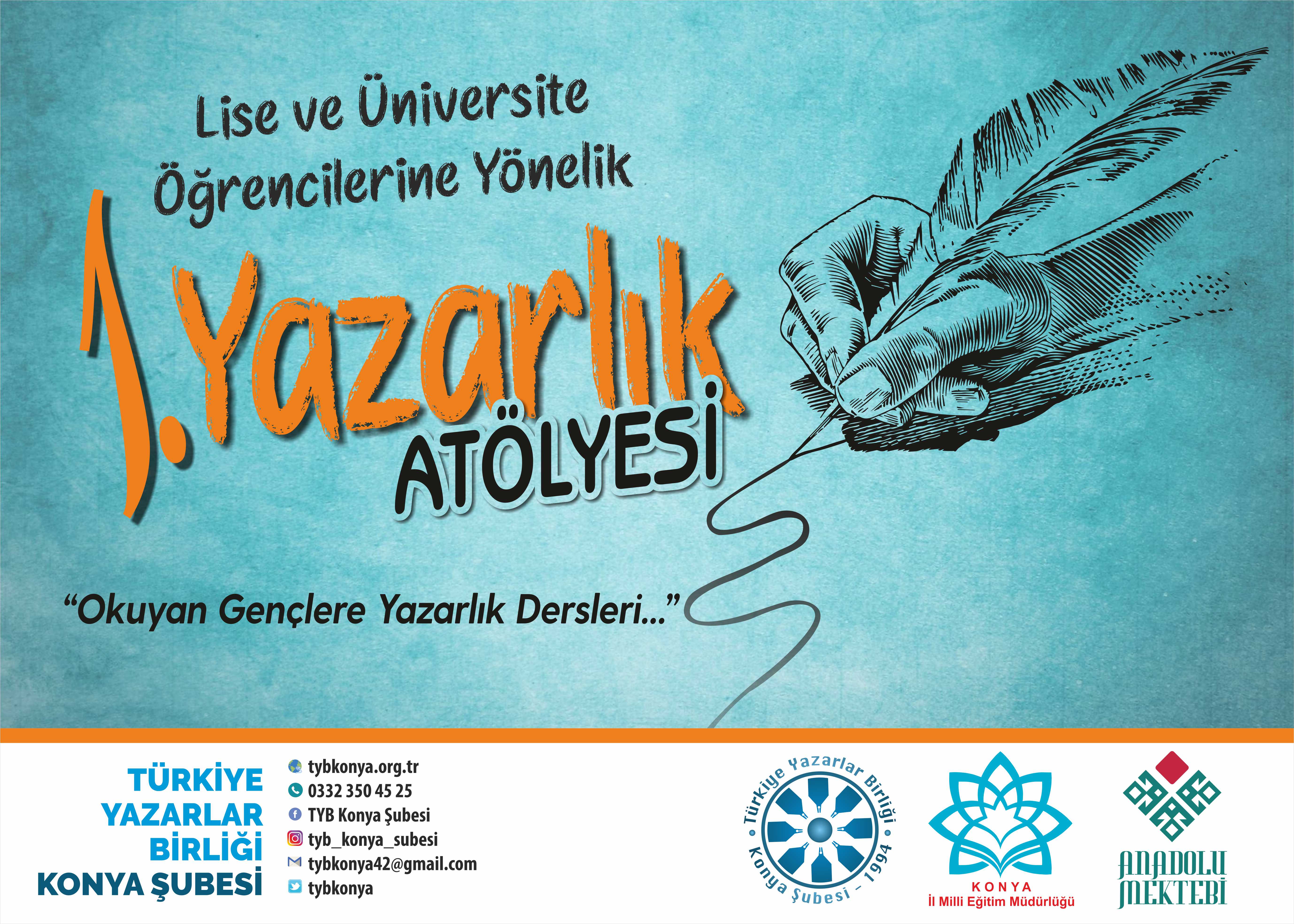 YAZARLIK ATÖLYESİNE ÇEVRİMİÇİ DERSLERLE DEVAM EDİLECEK