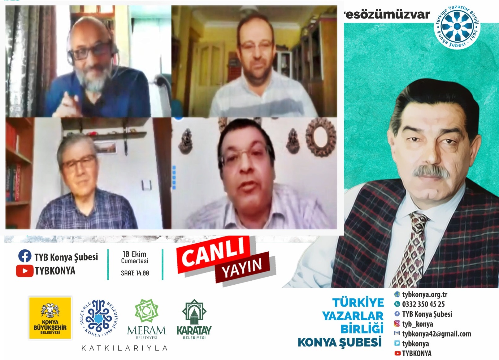 TYB KONYA’DA VEFATININ 20.YILINDA  M.AKİF İNAN ANILDI