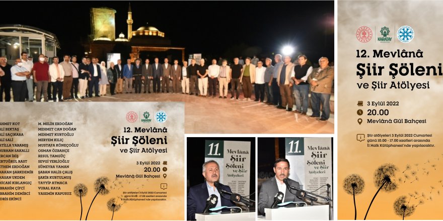 KARATAY, 12. MEVLÂNÂ ŞİİR ŞÖLENİNE HAZIR