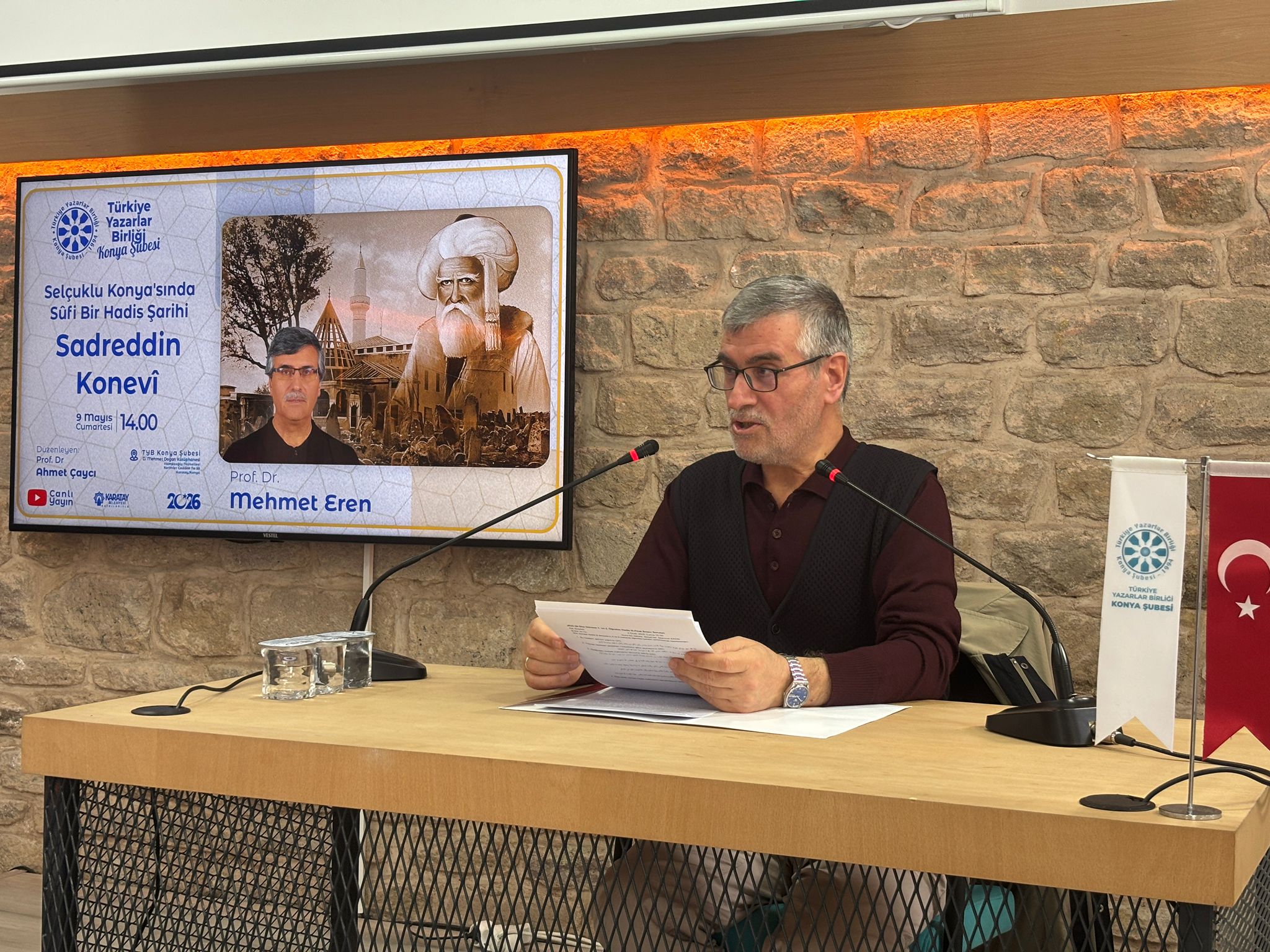 Sadreddin Konevî’nin Hadis İlmindeki Özgün Yeri TYB Konya’da Ele Alındı