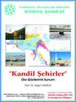 TYB Konya Şubesi'nde "Kandil Şehirler" dia gösterisi