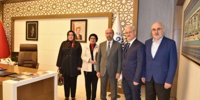 TYB Konya Şubesi Başkanı ve Yönetim Kurulu Üyeleri Selçuklu Belediye Başkanına Hayırlı olsun ziyaretinde bulundu.