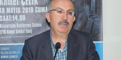 Araştırmacı Yazar Ahmet Çelik TYB’nin düzenlediği konferansta Konya’da Medfun Peygamberleri anlattı.