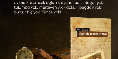 Yazar Ayşe ÜNÜVAR'dan HİKÂYEMİN İNCİNDİĞİ YERDEYİM Öykü  Kitabı Yayımlandı.