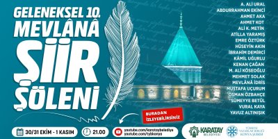 Geleneksel 10. Mevlânâ Şiir Şöleni