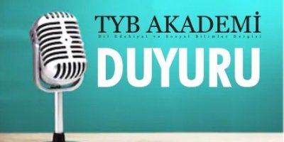TYB Akademi "Çocuk Edebiyatı" Makale Çağrısı