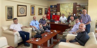 TYB Konya Şubesi Bekir Şahin’e makamında tebrik ziyaretinde bulundu.