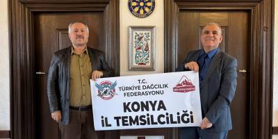 Türkiye Dağcılık Federasyonu Konya İl Temsilcisi Fikret Küçükmumcu’dan TYB Konya Şubesine Ziyaret